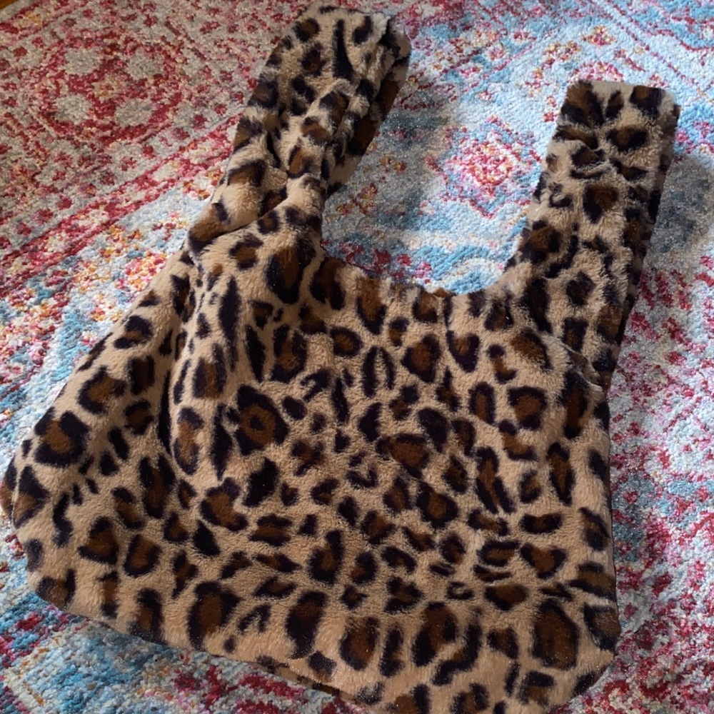 Sherpa Cheetah Print Purse
